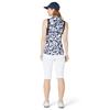 Callaway Ladies Abstract Floral Polo Shirt Peacoat (410)
