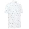 Callaway Gents All Over Birdie Polo Shirt Bright White