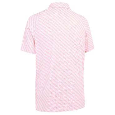Callaway Gents Twill Print Polo Shirt Strawberry Pink (689)