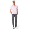 Callaway Gents Twill Print Polo Shirt Strawberry Pink (689)