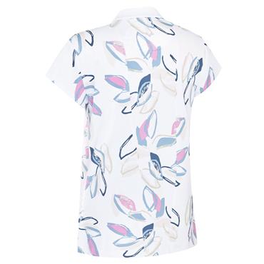Callaway Ladies Linear Petals Polo Shirt White (123)