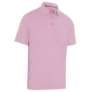 Callaway Gents Odyssey Print Polo Shirt Rose Bouquet (658)