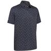 Callaway Gents All Over Large Chev Print Polo Shirt Caviar (002)