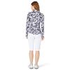 Callaway Ladies Abstract Floral Sun Protection Top Peacoat (410)