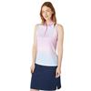 Callaway Ladies Chev Gradient Sleeveless Polo Shirt White (123)