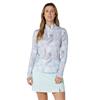 Callaway Ladies Active Geo Print Long Sleeve Sun Protection ¼ Zip Brilliant White (123)