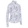 Callaway Ladies Active Geo Print Long Sleeve Sun Protection ¼ Zip Brilliant White (123)