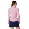 Callaway Ladies Deco Geo Print Long Sleeve Sun Protection ¼ Zip Fuchsia Purple (657)