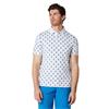 Callaway Gents Sailboat Sunset Geo Print Polo Shirt Bright White (100) 