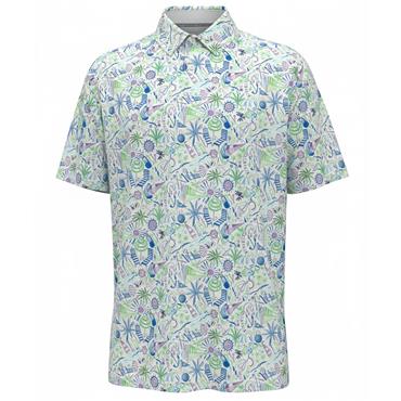 Callaway Gents Nautical Conversational Polo Shirt Bright White (100)