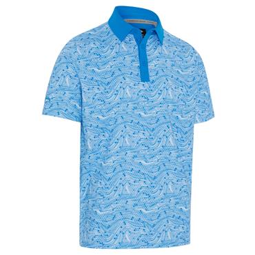 Callaway Gents Hex Marble Polo Shirt Brilliant Blue (431)