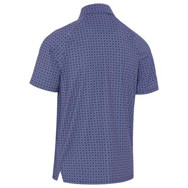 Callaway Gents Golf Club Print Polo Shirt Peacoat (410)