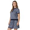 Callaway Ladies Scarf Geo Printed Performance Polo Shirt Peacoat (410)
