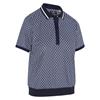 Callaway Ladies Scarf Geo Printed Performance Polo Shirt Peacoat (410)