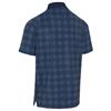 Callaway Gents Chev Plaid Print Polo Shirt Peacoat (410)