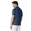 Callaway Gents Chev Plaid Print Polo Shirt Peacoat (410)