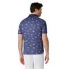 Callaway Gents Azalea Gingham Polo Shirt Peacoat (410)