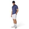 Callaway Gents Azalea Gingham Polo Shirt Peacoat (410)