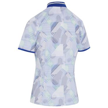 Callaway Ladies ¼ Zip Rib Collar Polo Shirt Brilliant White (123)