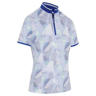 Callaway Ladies ¼ Zip Rib Collar Polo Shirt Brilliant White (123)