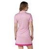 Callaway Ladies Deco Geo Print Mesh Insert Polo Shirt Fuchsia Purple (657)