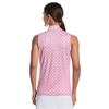 Callaway Ladies Sleeveless Deco Geo Print Polo Shirt Fuchsia Purple (657)