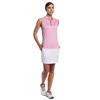 Callaway Ladies Sleeveless Deco Geo Print Polo Shirt Fuchsia Purple (657)