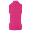 Callaway Ladies Sleeveless Rib Play Zip Mock Polo Shirt Fuchsia Purple (657)