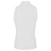 Callaway Ladies Sleeveless Rib Play Zip Mock Polo Shirt White (123)