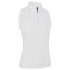 Callaway Ladies Sleeveless Rib Play Zip Mock Polo Shirt White (123)