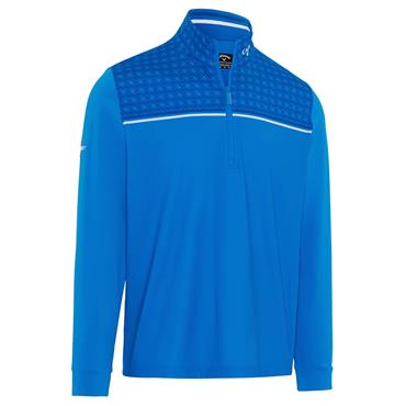 Callaway Gents Odyssey Printed Block ¼ Zip Brilliant Blue (431)