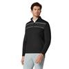 Callaway Gents Block Printed Chev Textured ¼ Zip Pullover Peacoat (410)