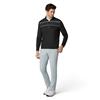 Callaway Gents Block Printed Chev Textured ¼ Zip Pullover Peacoat (410)