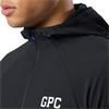 Gym+Coffee Gents GPC Train Hooded Midlayer Black with Blue Trims