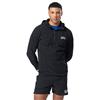 Gym+Coffee Gents GPC Train Hooded Midlayer Black with Blue Trims
