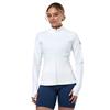 Gym+Coffee Ladies Relentless Full Zip Ultra White