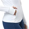 Gym+Coffee Ladies Relentless Full Zip Ultra White