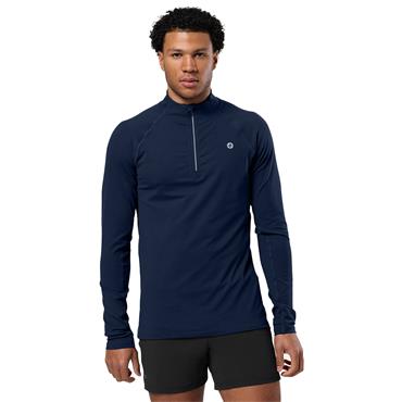 Gym+Coffee Gents Relentless ¼ Zip Twilight Navy