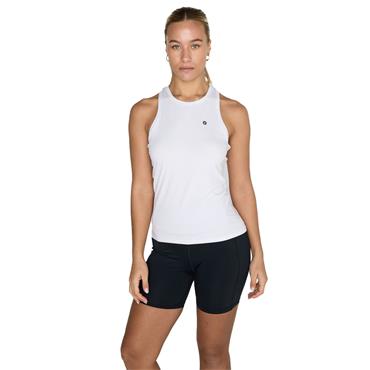 Gym+Coffee Ladies Relentless Racer Back Vest Ultra White
