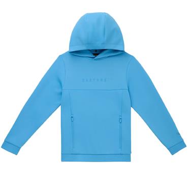 Castore Junior Flex Scuba Long Sleeve Hoodie Cool Blue