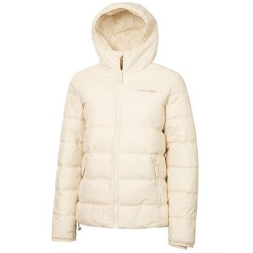 Calvin Klein Golf Ladies Athena Hooded Puffer Jacket Tapioca