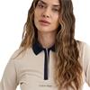 Calvin Klein Golf Ladies Mila Long Sleeve Polo Shirt Tapioca