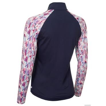 Calvin Klein Golf Ladies Dakota ¼ Zip Glitch Print