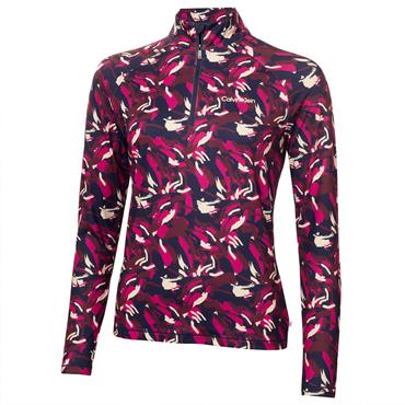 Calvin Klein Golf Ladies Dakota ¼ Zip Print