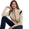 Calvin Klein Golf Ladies Rivera Full Zip Knit Top Tapioca