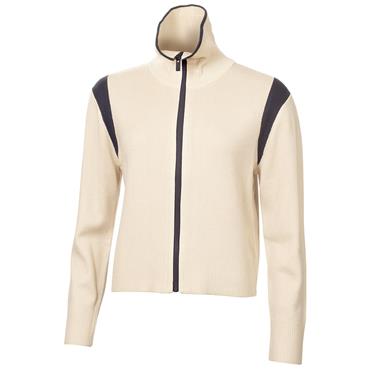 Calvin Klein Golf Ladies Rivera Full Zip Knit Top Tapioca