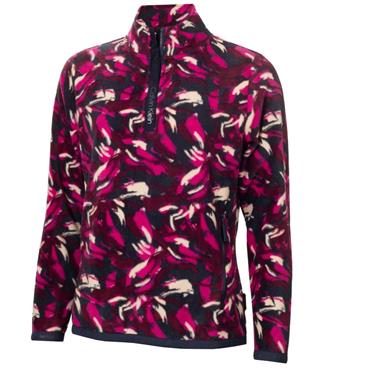 Calvin Klein Golf Ladies Tate ¼ Zip Fleece Brush Stroke Printed