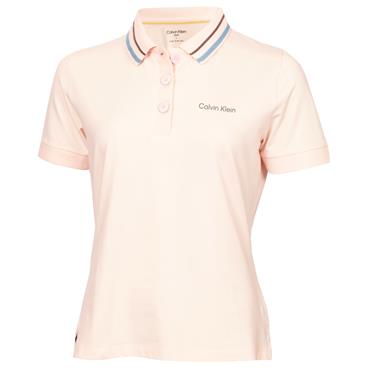 Calvin Klein Golf Ladies Lumi Polo Shirt Iced Blush