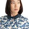 Calvin Klein Golf Ladies Alba Printed Polo Shirt Buttercream - Dark Denim