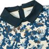 Calvin Klein Golf Ladies Alba Printed Polo Shirt Buttercream - Dark Denim